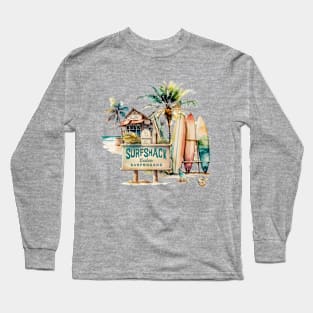 Surf Beach Long Sleeve T-Shirt